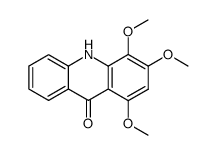 1,3,4-trimethoxyacridone Structure