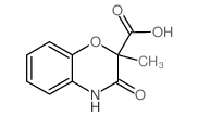 3,4-Dihydro-2-methyl-3-oxo-2H-1,4-benzoxazine-2-carboxylic acid Structure