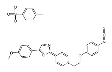 1-[2-(4-Isothiocyanatophenoxy)ethyl]-4-[5-(4-methoxyphenyl)-2-oxazolyl]pyridinium tosylate图片