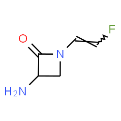 2-Azetidinone,3-amino-1-(2-fluoroethenyl)-(9CI) structure
