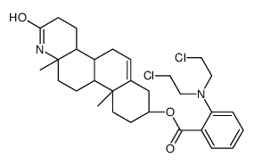 [(4aS,4bR,8S,10aR,10bS,12aS)-10a,12a-dimethyl-2-oxo-3,4,4a,4b,5,7,8,9,10,10b,11,12-dodecahydro-1H-naphtho[2,1-f]quinolin-8-yl] 2-[bis(2-chloroethyl)amino]benzoate Structure