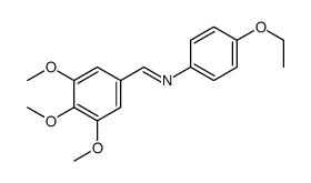 N-(4-ethoxyphenyl)-1-(3,4,5-trimethoxyphenyl)methanimine结构式