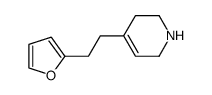 4-[2-(furan-2-yl)ethyl]-1,2,3,6-tetrahydropyridine结构式