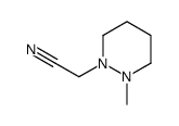 1(2H)-Pyridazineacetonitrile,tetrahydro-2-methyl-(9CI) structure