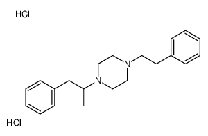 1-(2-phenylethyl)-4-(1-phenylpropan-2-yl)piperazine,dihydrochloride Structure