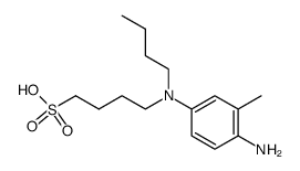 4-[(4-amino-m-tolyl)butylamino]butane-1-sulphonic acid结构式