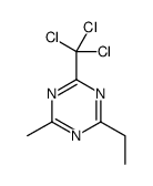 2-ethyl-4-methyl-6-(trichloromethyl)-1,3,5-triazine结构式