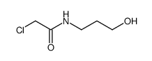 2-chloro-N-(3-hydroxy-propyl)-acetamide结构式