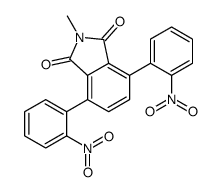2-methyl-4,7-bis(2-nitrophenyl)isoindole-1,3-dione Structure