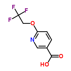 6-(2,2,2-三氟乙氧基)吡啶-3-羧酸结构式