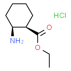 (1R,2S)-Ethyl 2-aminocyclohexanecarboxylate hydrochloride Structure