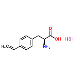 (2S)-2-AMINO-3-(4-VINYLPHENYL)PROPANOIC ACID-HCL structure