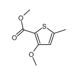 3-甲氧基-5-甲基噻吩-2-羧酸甲酯结构式