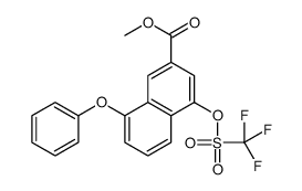 Methyl 8-phenoxy-4-{[(trifluoromethyl)sulfonyl]oxy}-2-naphthoate Structure