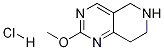 2-Methoxy-5,6,7,8-tetrahydro-pyrido[4,3-d]pyriMidin hydrochloride结构式