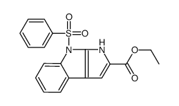 ETHYL 8-BENZENESULFONYL-1,8-DIHYDRO-PYRROLO[2,3-B]INDOLE-2-CARBOXYLATE structure