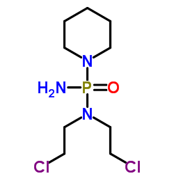 N-(amino-(1-piperidyl)phosphoryl)-2-chloro-N-(2-chloroethyl)ethanamine Structure