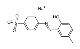 4-(2-hydroxy-5-methyl-phenylazo)-benzenesulfonic acid , sodium-salt结构式