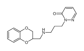 2-[3-[[(3R)-2,3-dihydro-1,4-benzodioxin-3-yl]methylamino]propyl]pyridazin-3-one结构式