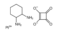 cyclohexane-1,2-diamine,3,4-dioxocyclobutene-1,2-diolate,platinum(2+)结构式