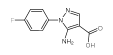 5-AMINO-1-(4-FLUOROPHENYL)-1H-PYRAZOLE-4-CARBOXYLIC ACID Structure