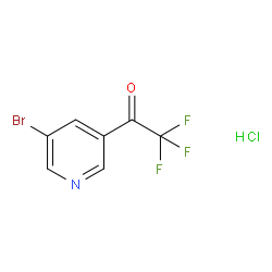 1-(5-Bromopyridin-3-yl)-2,2,2-trifluoroethanone hydrochloride structure