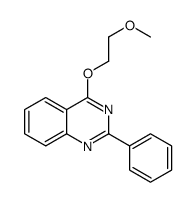 4-(2-methoxyethoxy)-2-phenylquinazoline Structure