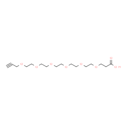 Propargyl-PEG6-acid structure