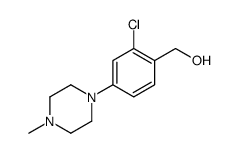 [2-chloro-4-(4-methylpiperazin-1-yl)phenyl]methanol Structure