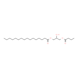 1-Palmitoyl-3-Butyryl-rac-glycerol结构式