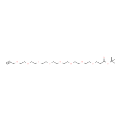4,7,10,13,16,19,22,25-八氧杂二十八碳-27-炔酸叔丁酯结构式