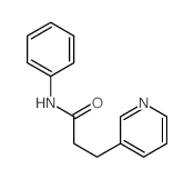 N-phenyl-3-pyridin-3-yl-propanamide structure