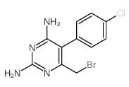 2,4-Pyrimidinediamine,6-(bromomethyl)-5-(4-chlorophenyl)- Structure