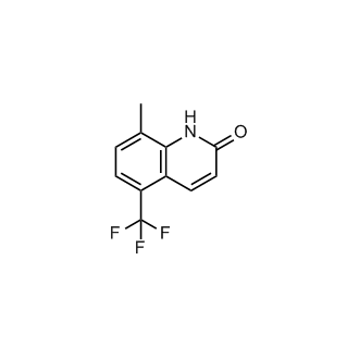 8-Methyl-5-(trifluoromethyl)quinolin-2(1H)-one Structure