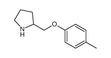 2-[(4-methylphenoxy)methyl]pyrrolidine Structure
