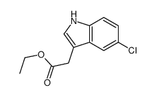 ethyl 2-(5-chloro-1H-indol-3-yl)acetate结构式