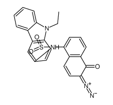 6-Diazo-N-(9-ethyl-9H-carbazol-3-yl)-5,6-dihydro-5-oxo-1-naphthalenesulfonamide结构式