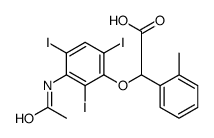 2-[3-(Acetylamino)-2,4,6-triiodophenoxy]-2-(o-tolyl)acetic acid结构式