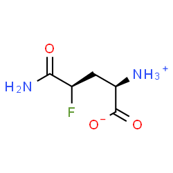 (2R,4R)-2,5-diamino-4-fluoro-5-oxopentanoic acid structure