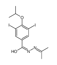 3,5-diiodo-N-(propan-2-ylideneamino)-4-propan-2-yloxybenzamide结构式