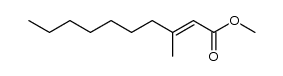 (E)-3-methyl-dec-2-enoic acid methyl ester Structure