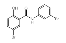 Benzamide,5-bromo-N-(3-bromophenyl)-2-hydroxy- Structure