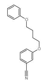 Benzonitrile, 3-(4-phenoxybutoxy)- Structure