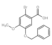 2-Bromo-4-methoxy-5-benzyloxybenzoic acid Structure