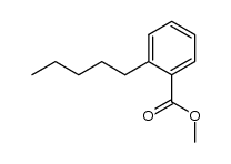 methyl 2-pentylbenzoate结构式