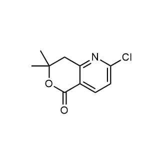 2-Chloro-7,7-dimethyl-7,8-dihydro-5H-pyrano[4,3-b]pyridin-5-one Structure