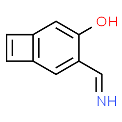 Bicyclo[4.2.0]octa-1,3,5,7-tetraen-3-ol, 4-(iminomethyl)- (9CI) Structure