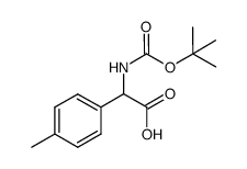 2-((叔丁氧羰基)氨基)-2-(对甲苯基)乙酸结构式