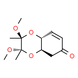 (2S,3S,4aR,8aR)-2,3,4a,8a-Tetrahydro-2,3-dimethoxy-2,3-dimethyl-1,4-benzodioxin-6(5H)-one Structure