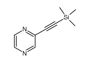 2-((trimethylsilyl)ethynyl)pyrazine Structure